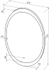 Зеркало DIWO Ярославль, 57 с подсветкой, овальное, сенсорный выключатель, в современном стиле