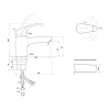 Смеситель для раковины Славен Город К СЛ-ОД-К10 хром