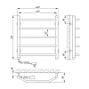 Полотенцесушитель электрический Laris Виктория 73207236 хром