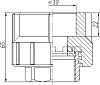 Муфта Kalde 3222-nfo-401a06 40х1 1/4"