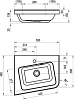Умывальник Ravak 10° 55х49 L XJIL1155000
