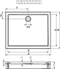 Душевой поддон Riho Davos 140x80 см D002003005 белый