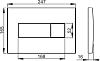 Кнопка смыва AlcaPlast M378 чёрный