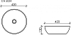 Раковина накладная 42 см Ceramica Nova Element CN5024, белый