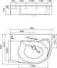 Умывальник Ravak Rosa Comfort Plus R 78х55 XJ0P1100000