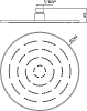 Верхний душ Jaquar Maze OHS-CHR-1623