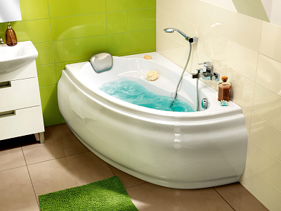 Акриловая ванна Cersanit Joanna 160х95 WA-JOANNA*160-L-W левая, белый