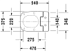 Крышка-сиденье Duravit ME by Starck SensoWash Slim 611200002000300 с микролифтом, функция биде