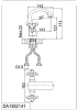 Смеситель для раковины D&K Hessen.Goethe DA1382141 хром