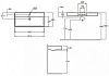 Гарнитур мебельный Jacob Delafon Vivienne EB1585-E52-F30/EXBJ112-00/EB1598-E52/EB1587-E52-F30/EB1237-NF/EB1579-F30/E21028-00-00 белый, коричневый