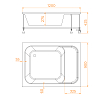 Душевой поддон RGW Acryl 16180692-91 белый