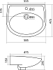 Раковина Santek Бореаль 1WH110484 60 см.