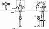 Смеситель для раковины Bravat Swan F14287C-ENG, хром