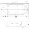 Акриловая ванна Mirsant Каспий MRV0057 белый