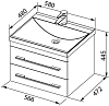 Раковина Aquanet Нота NEW 58 00204117 белый