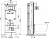 Система инсталляции для унитазов OLI 80 300572m