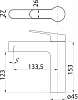 Смеситель для раковины BelBagno Delta DEL-LVM-IN, сатин