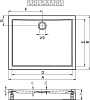 Акриловый поддон для душа Riho Davos 265 150x90 см D002002005 белый