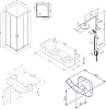 Комлпект ограждение AM.PM Gem 90x90 WK90EO, черный