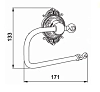 Держатель туалетной бумаги Hayta Gabriel Antic Brass 13903-1/ VBR бронза