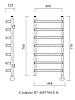 Полотенцесушитель электрический Domoterm Стефано Стефано П7 400*700 EL хром