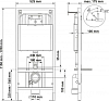 Комплект инсталляция с подвесным унитазом Berges Wasserhaus Novum 047255 с сиденьем микролифт и черной клавишей смыва