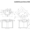 Кухонная мойка Ulgran Quartz Marta 1000-01