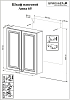 Шкаф для ванной Бриклаер Анна 4627125411540 белый