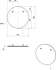 Зеркало круглое STWORKI Ноттвиль 60 с подсветкой, сенсор на зеркале, круглое, настенное, российское