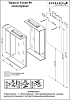 Зеркало-шкаф Бриклаер Токио 80 L светлая лиственница белый глянец