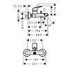 Смеситель для ванны Hansgrohe Logis 71400670, черный матовый