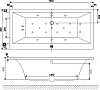 Акриловая ванна Excellent Pryzmat 180х80 WAEX.PRY18WH