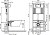 Система инсталляции для подвесных унитазов Cersanit Aqua IN-MZ-AQ50-SL-PN-QF-GL-n