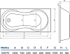 Акриловая ванна Koller Pool Malibu 150х70 MALIBU150X70