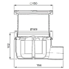 Трап Aco Easyflow для душа, 15 x 15 см, нержавеющая сталь, 2500.05.77