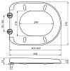 Крышка-сиденье BelBagno BB123SC с микролифтом, белый