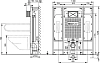 Система инсталляции для унитазов AlcaPlast A101 Sadromodul AM101/1300H