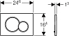 Кнопка смыва Geberit Sigma 01 115.770.11.5, белый