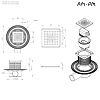 Душевой трап AM.PM MasterFlow 10 W01BD-P11-010-01SB хром