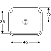 Раковина 53 см Geberit VariForm 500.762.01.2, белый