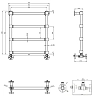 Полотенцесушитель водяной Tiffany World TW600GVScr хром