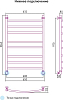 Полотенцесушитель водяной Сунержа Галант 100x60