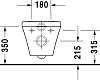 Подвесной унитаз Duravit DuraStyle Rimless 2542090000 безободковый