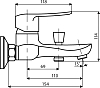 Смеситель для ванны с душем STWORKI Осло HF-OS-10-000