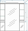 Зеркало-шкаф Stella Polar Фиора 90 SP-00000211 с подсветкой, белый