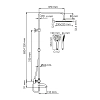 Душевая система WasserKRAFT серия A A188.254.155.WM Thermo белый