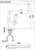 Смеситель для кухни D&K Bayern.Liszt DA1232401 хром
