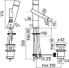 Смеситель для биде Teknobili Tower TW00119/1CR хром