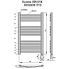 Полотенцесушитель электрический Grois Elvino ca-00005471 черный