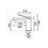 Смеситель для раковины Rea Duet REA-B4412 черный